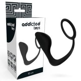 ADDICTED TOYS - ANAL PLUG WITH BLACK PENIS RING 2